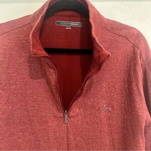 Greg Norman Collection Men's Red Quarter Zip-Up
